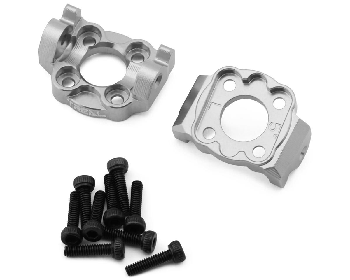 Treal Hobby Losi® Mini LMT Aluminum Front C-Hub Spindle Carriers (Silver) (2)