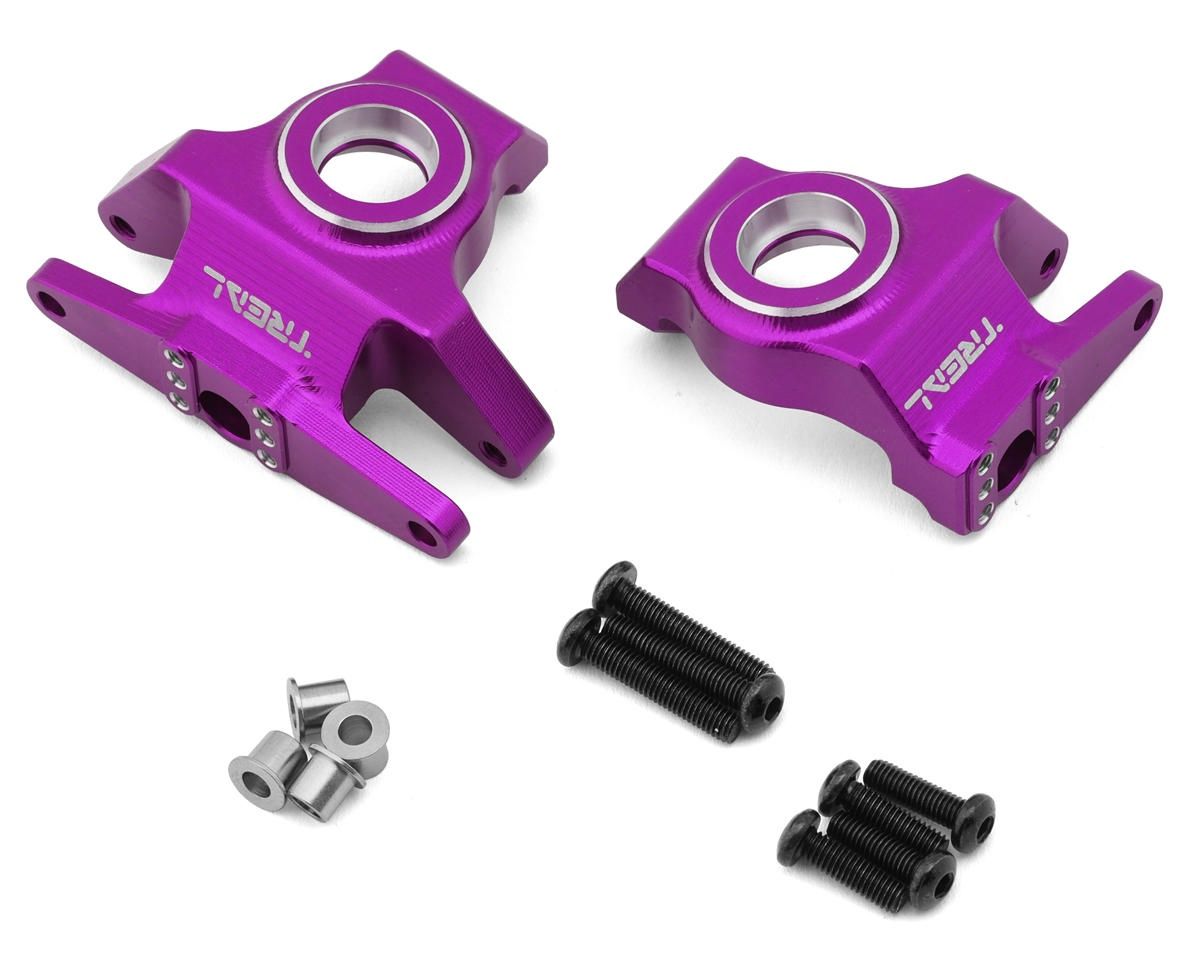 Treal Hobby Vanquish H10 Optic 7075 Aluminum Front Steering Knuckles (Purple)