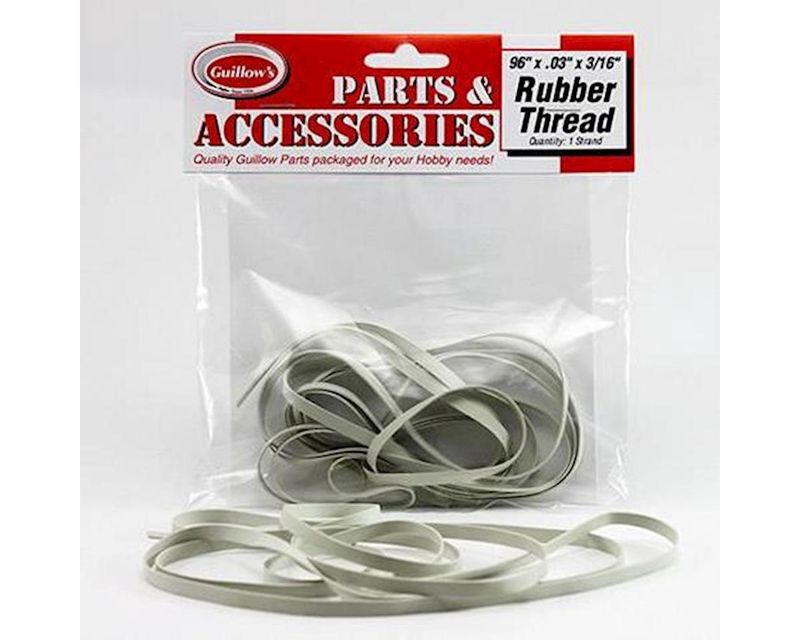 Guillows 96&quot;x.03&quot;x3/16&quot; Rubber Thread