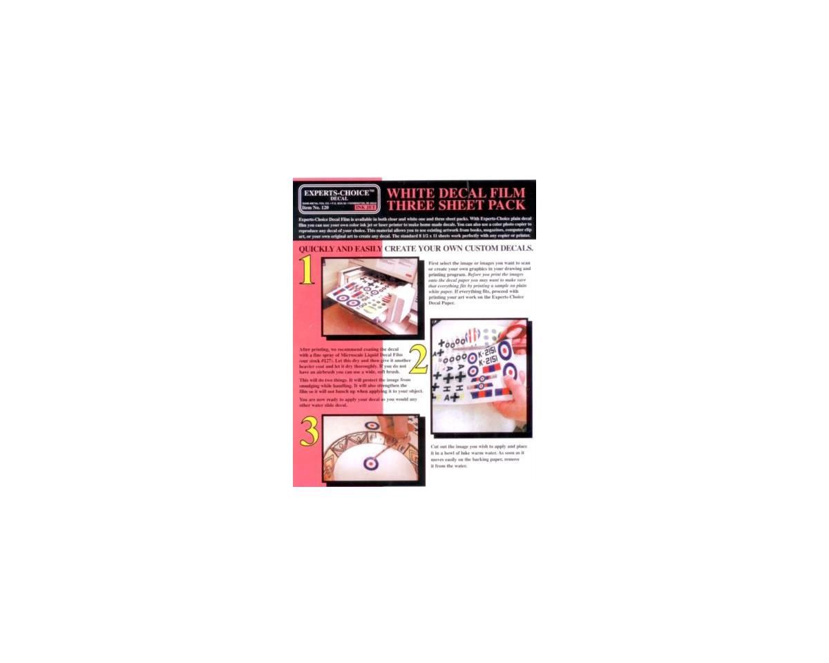 Bare Metal Foil Experts-Choice Inkjet White 3 pk.