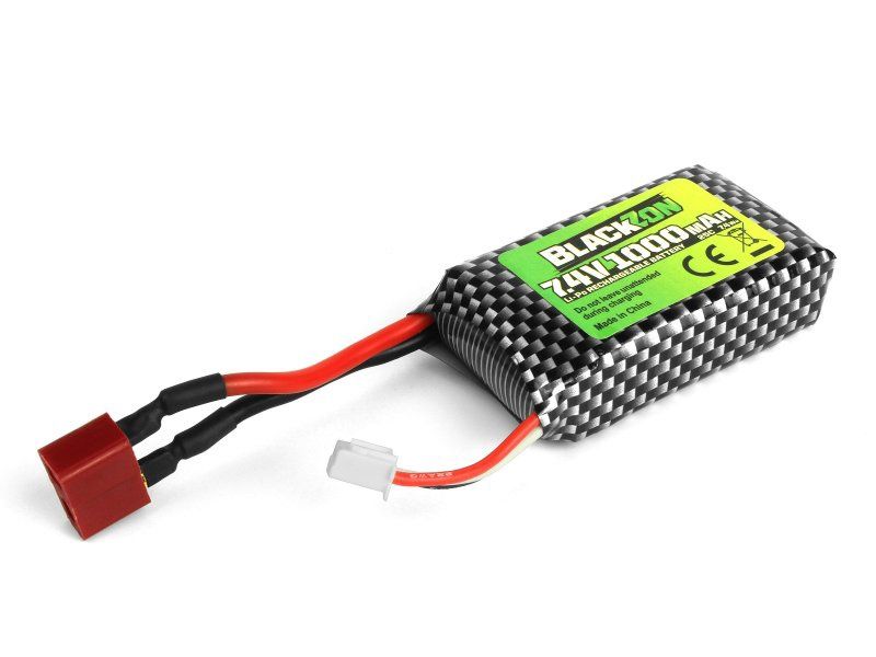 BlackZon Battery Pack (LiPo 7.4V, 1000mAh), w/T-Plug