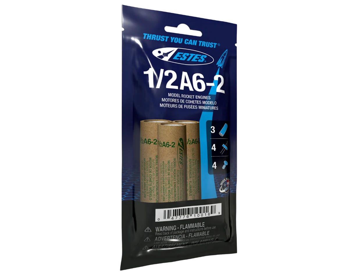 Estes 1/2A6-2 Bagged Rocket Engines (3)