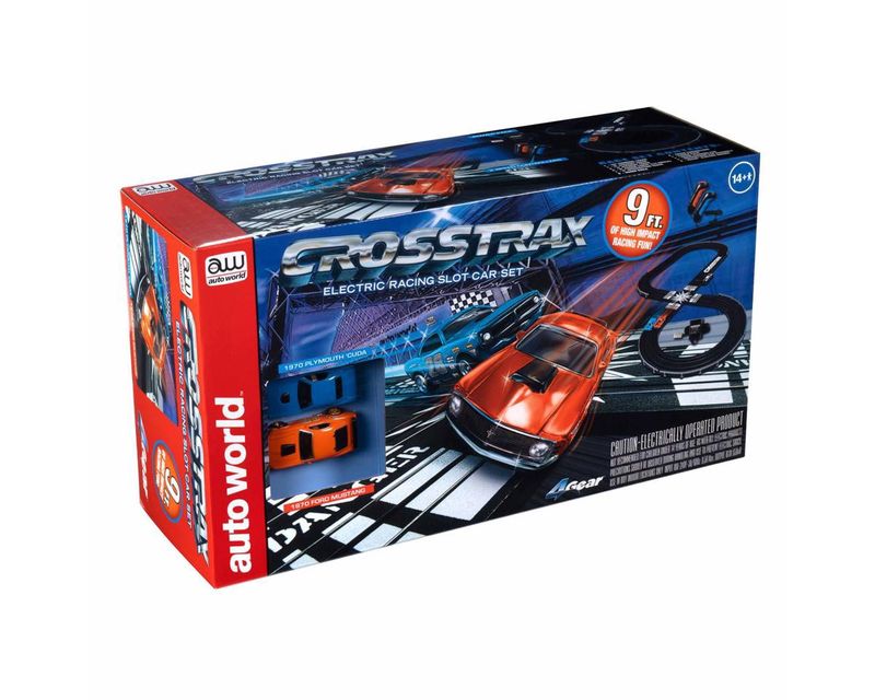 Round 2 AW HO CrossTrax Road Course 9&#39; Slot Race Set