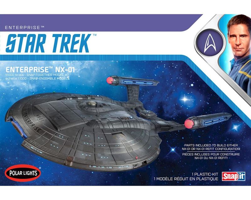 Polar Lights 1/1000 Star Trek NX-01 Enterprise 2T Snap