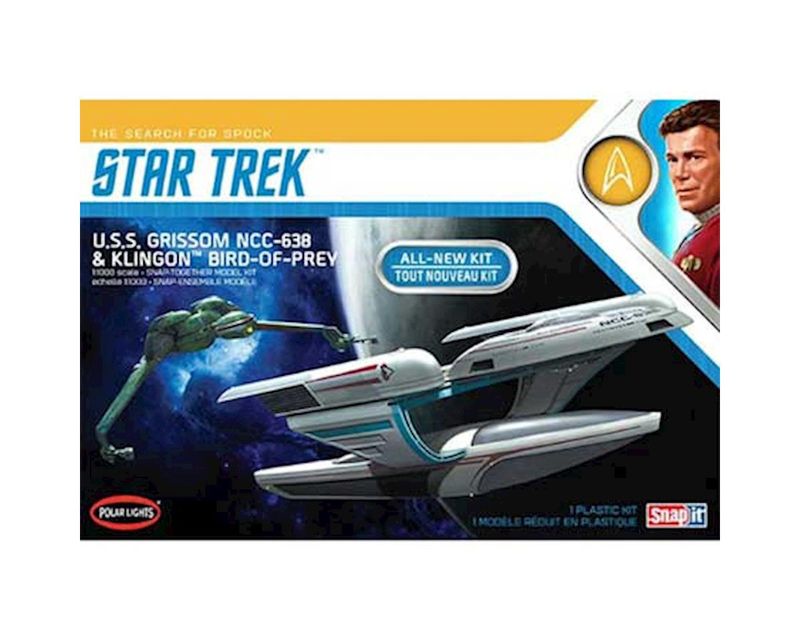 Polar Lights 1/1000 Star Trek USS Grissom Klingon BoP (2pk)