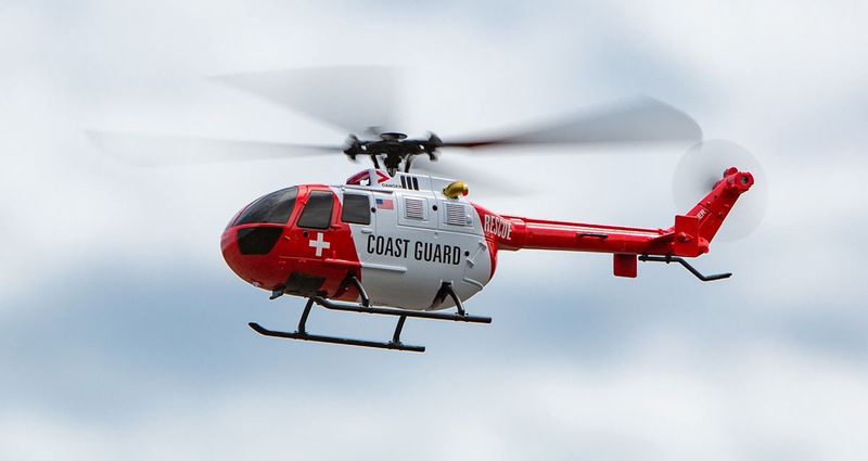 Rage R/C Hero-Copter, 4-Blade RTF Helicopter; Coast Guard