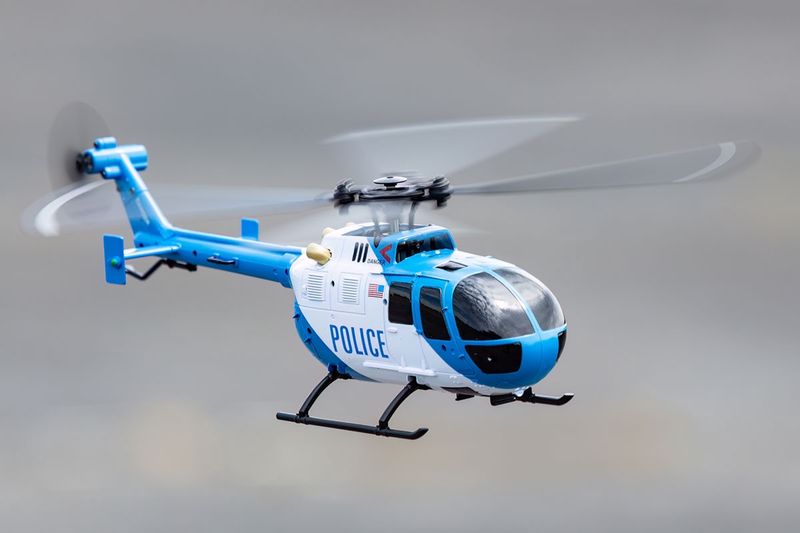 Rage R/C Hero-Copter, 4-Blade RTF Helicopter; Police