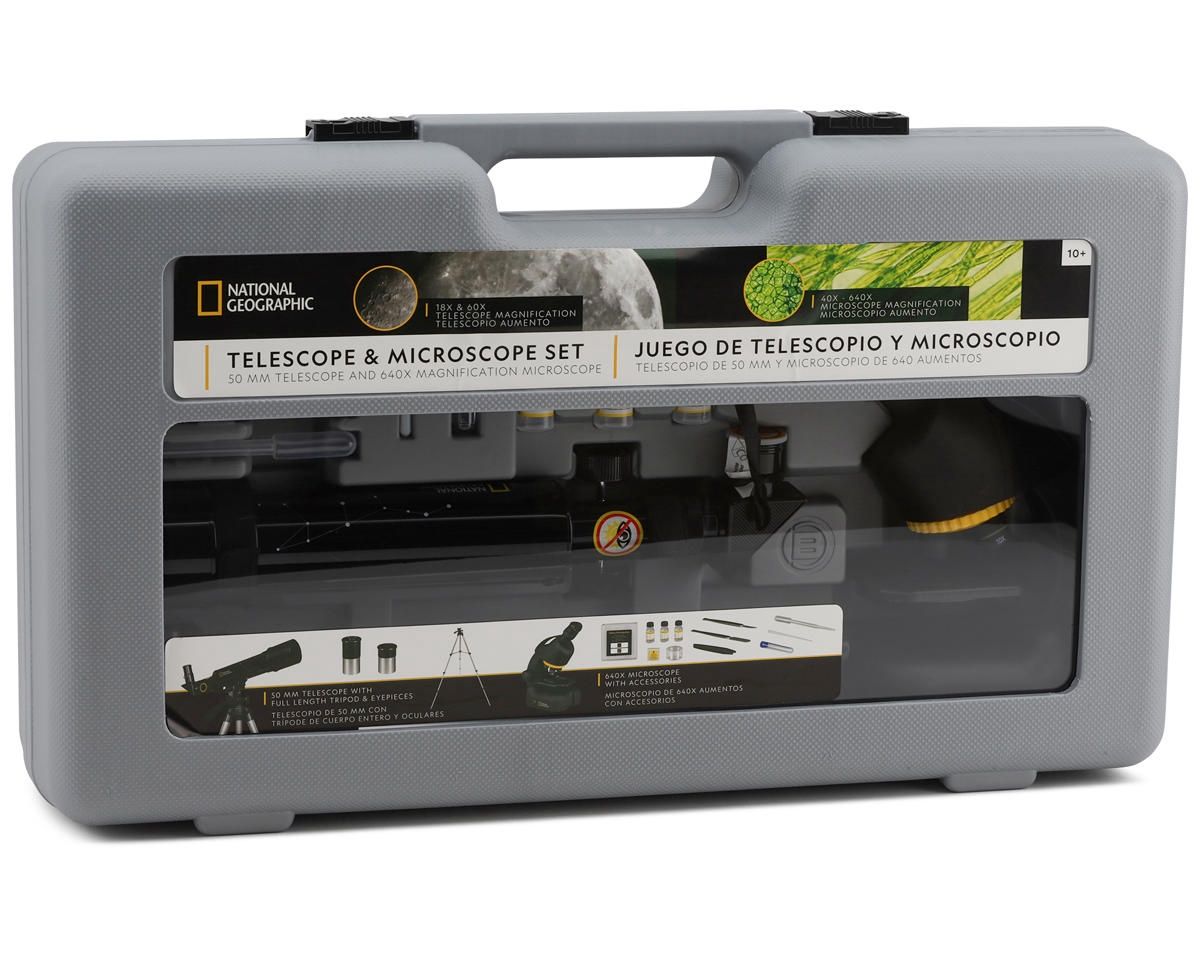Explore Scientific National Geographic 50mm Telescope &amp; 640x Microscope Set