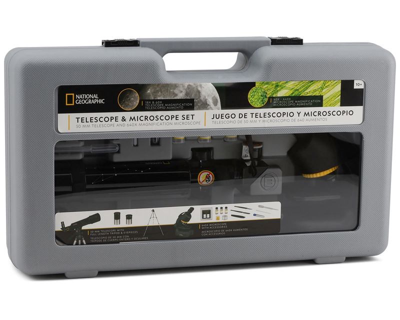 Explore Scientific National Geographic 50mm Telescope &amp; 640x Microscope Set