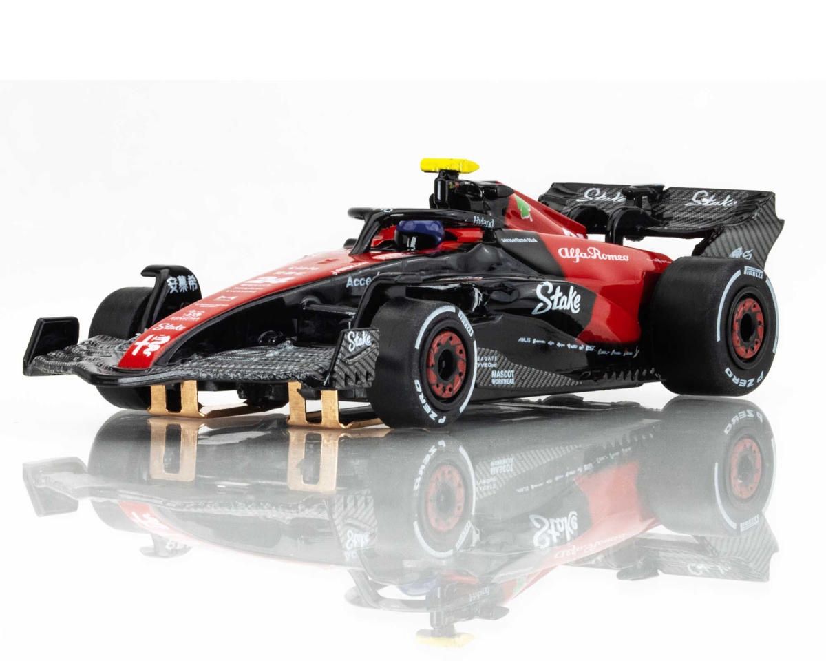AFX Alfa Romeo 2023 F1 FY-24 HO Scale Slot Car (Black/Red) (LWB) (Mega G+)