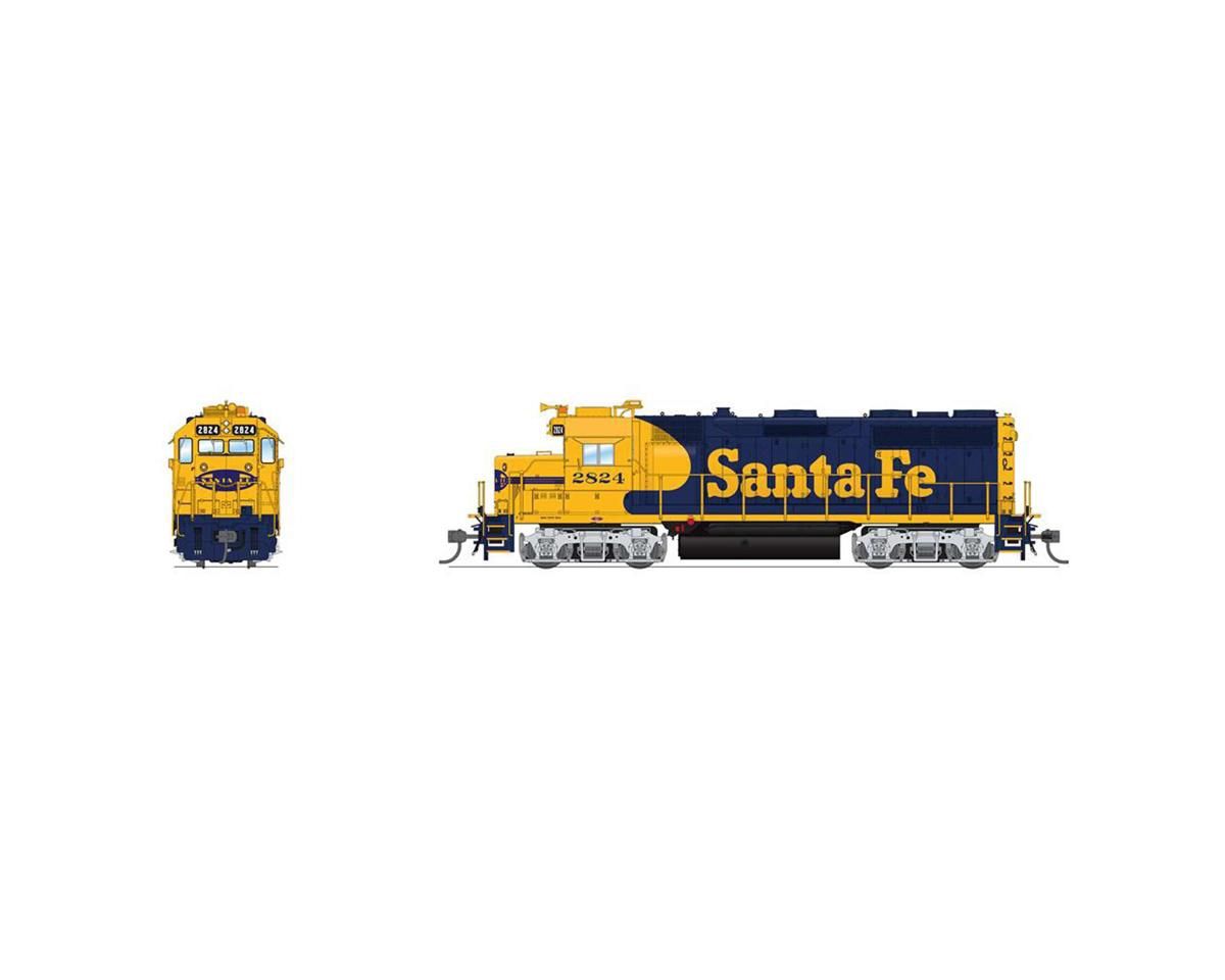 Broadway HO EMD GP35 Locomotive, ATSF 2824, Blue Warbonnet