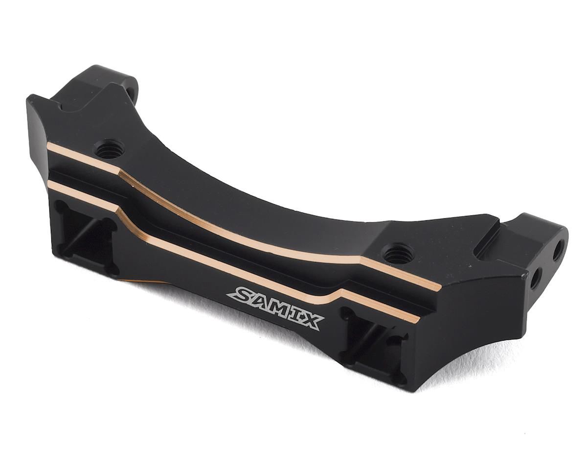 Samix Brass Front Bumper Mount for Traxxas TRX-4 (Black) (90g)