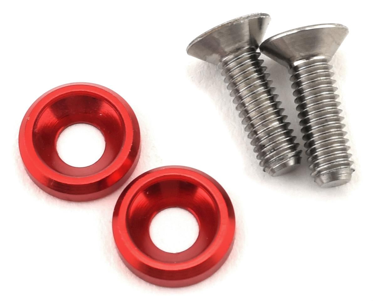 175RC 3x10mm Titanium Motor Screws (Red)