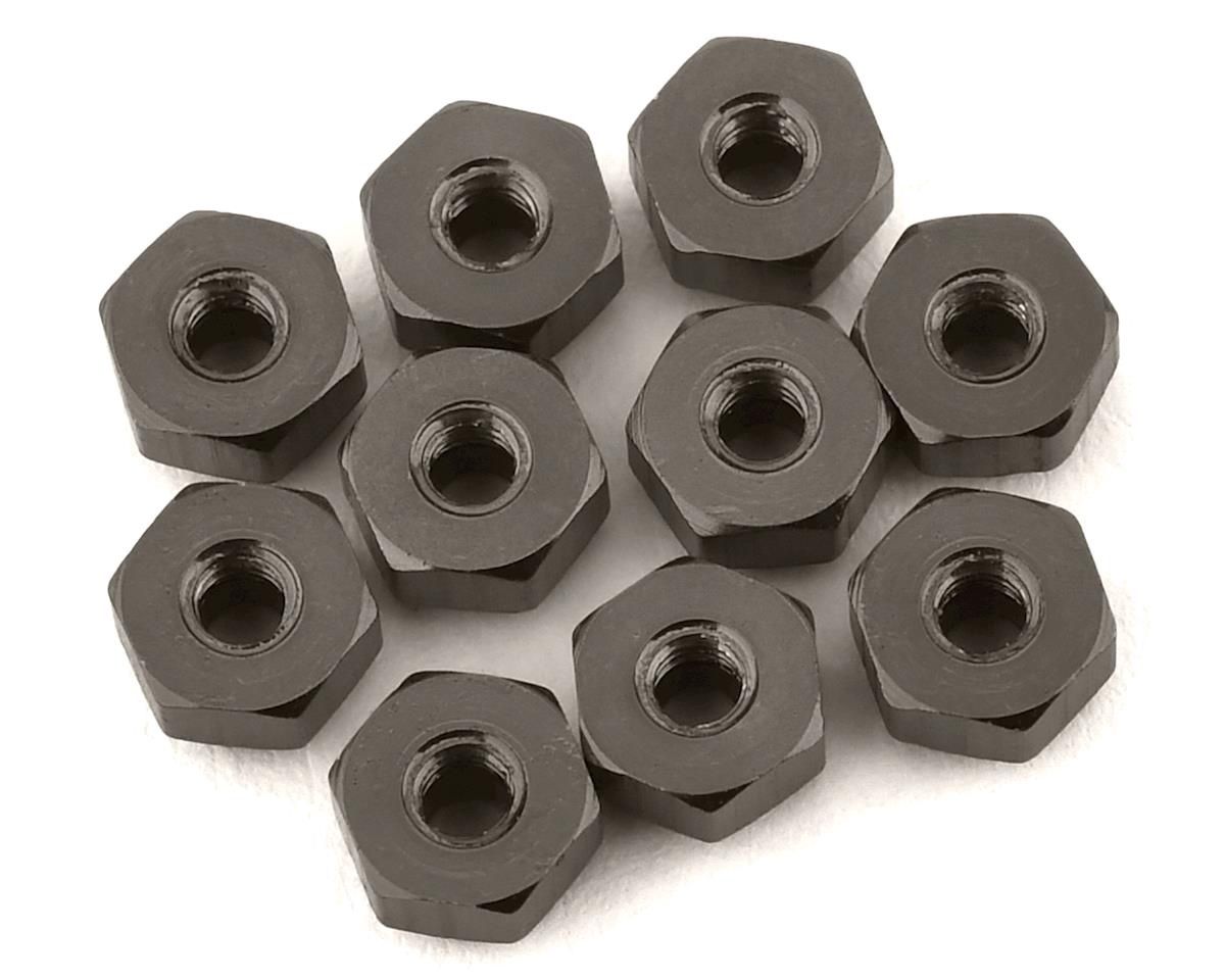 175RC 4.5mm Mini-T 2.0 Aluminum Nut Kit (Grey) (10)