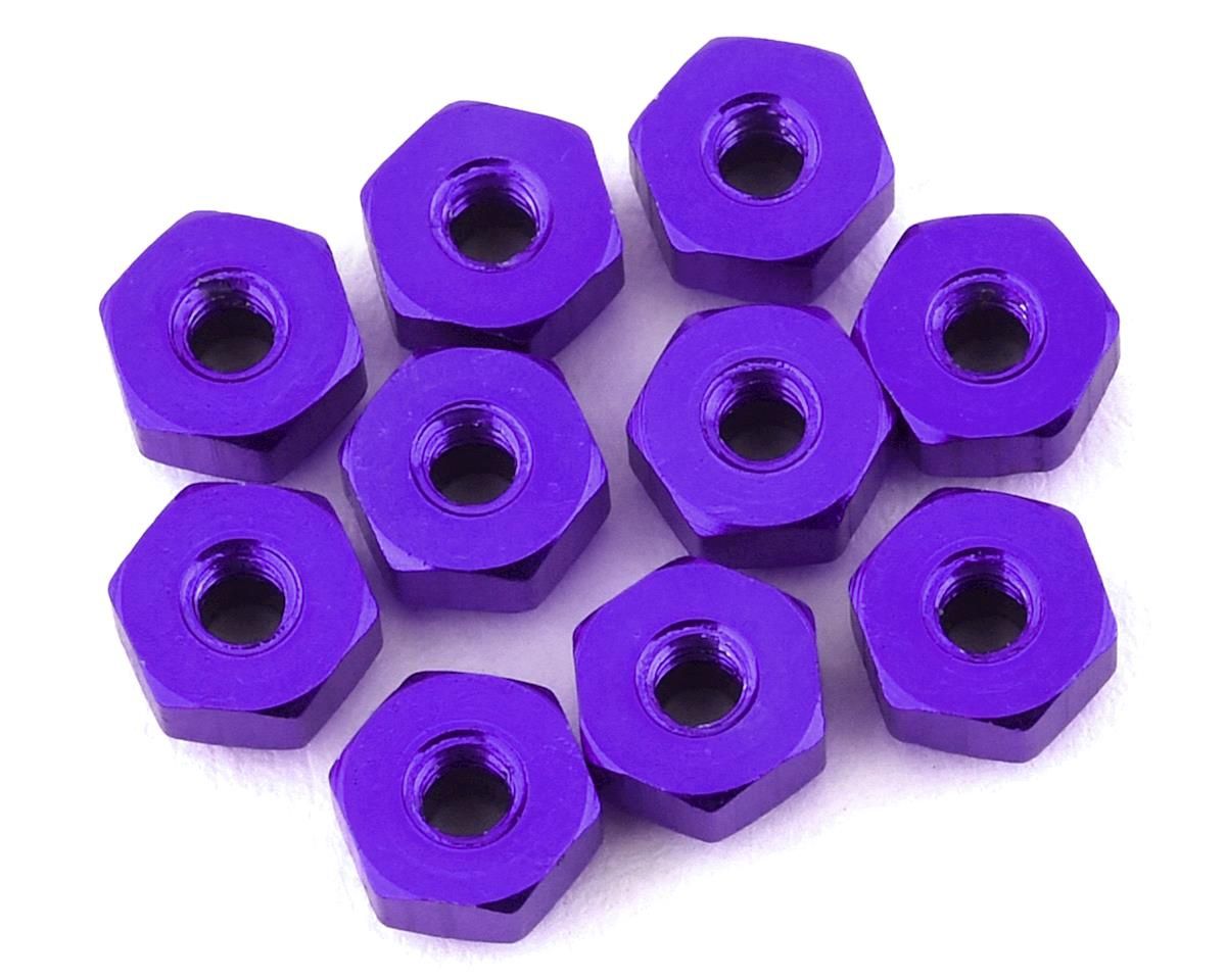 175RC 4.5mm Mini-T 2.0 Aluminum Nut Kit (Purple) (10)