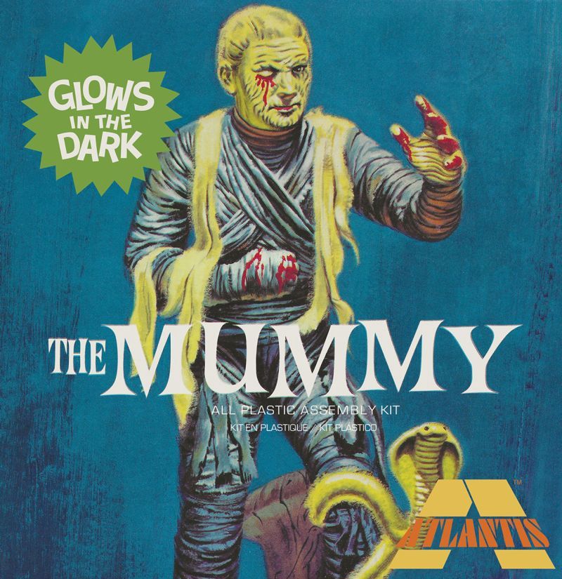 Atlantis Models Lon Chaney Jr. The Mummy Glow Limited Edition