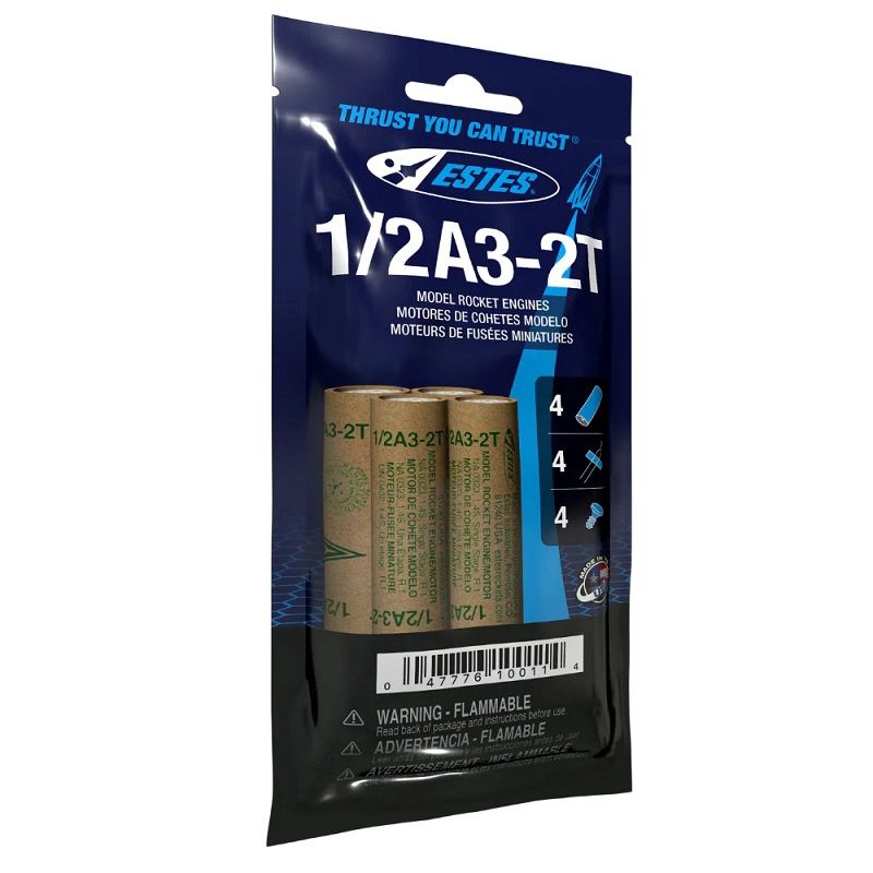 Estes 1/2A3-2T Model Rocket Engines (4pk)