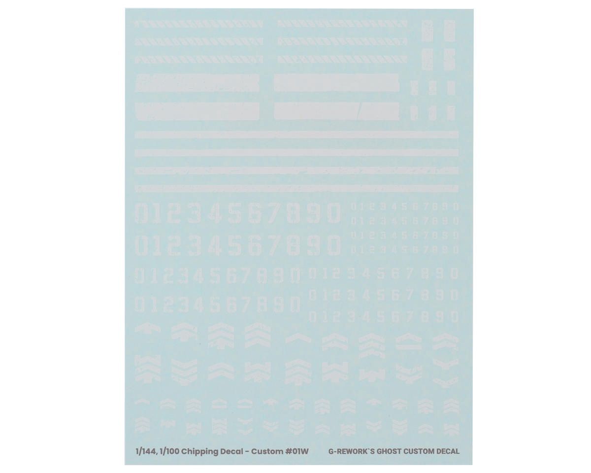 G-REWORK Chipping Decal Sheet Custom #01 (White)