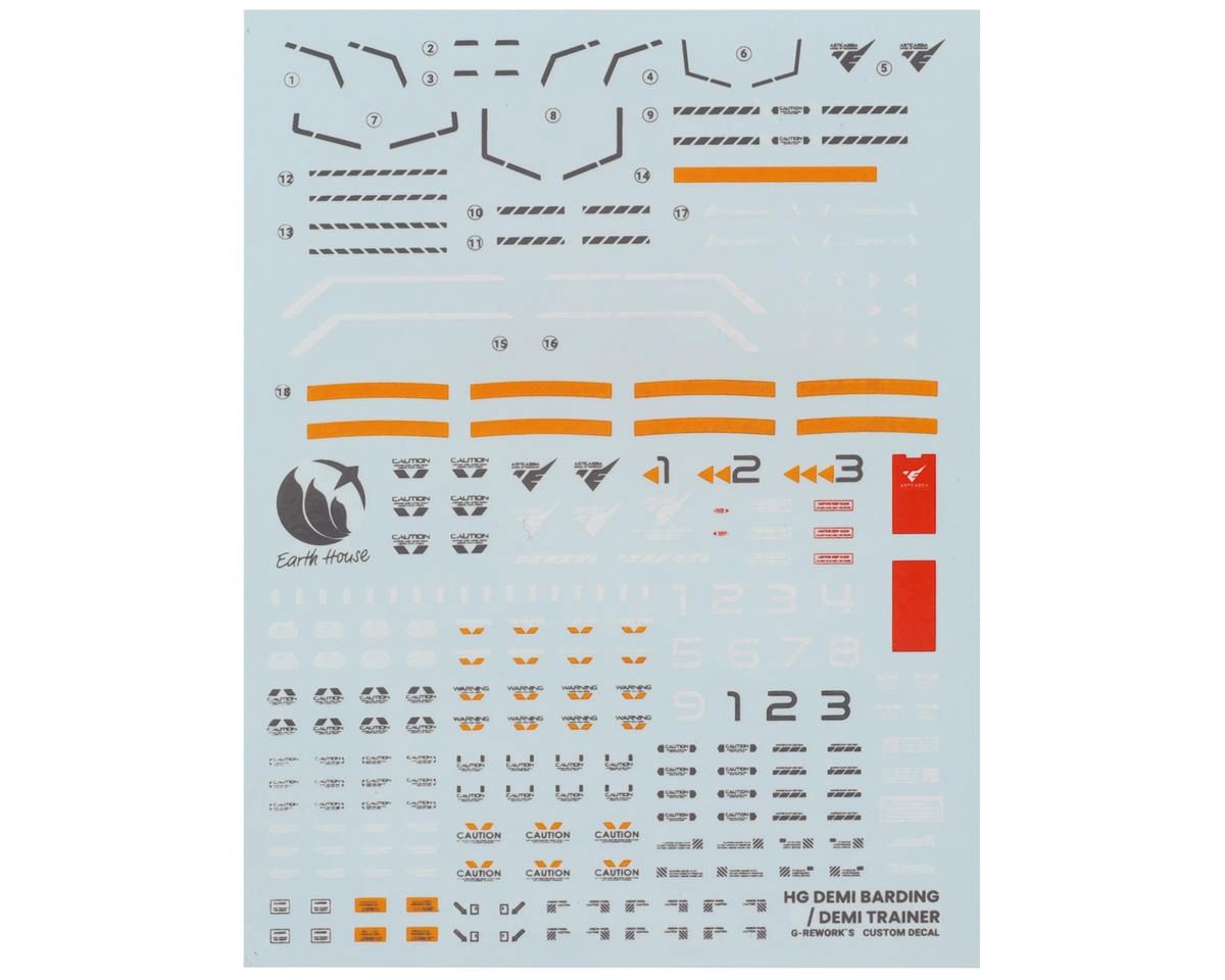G-Rework Demi Barding Gundam Waterslide Decal Sheet