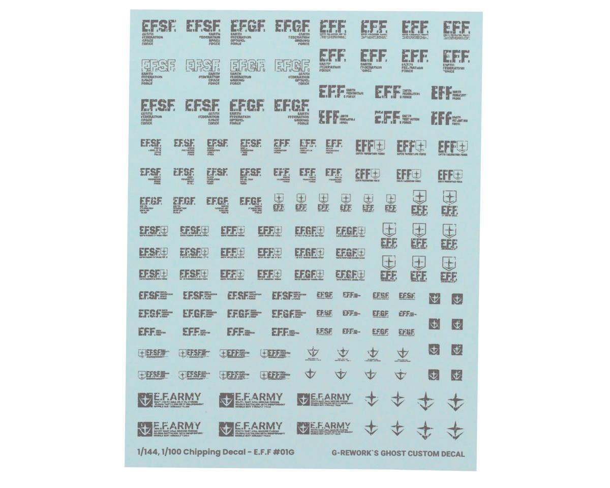 G-REWORK Chipping Decal Sheet EFF #01 (Gray)