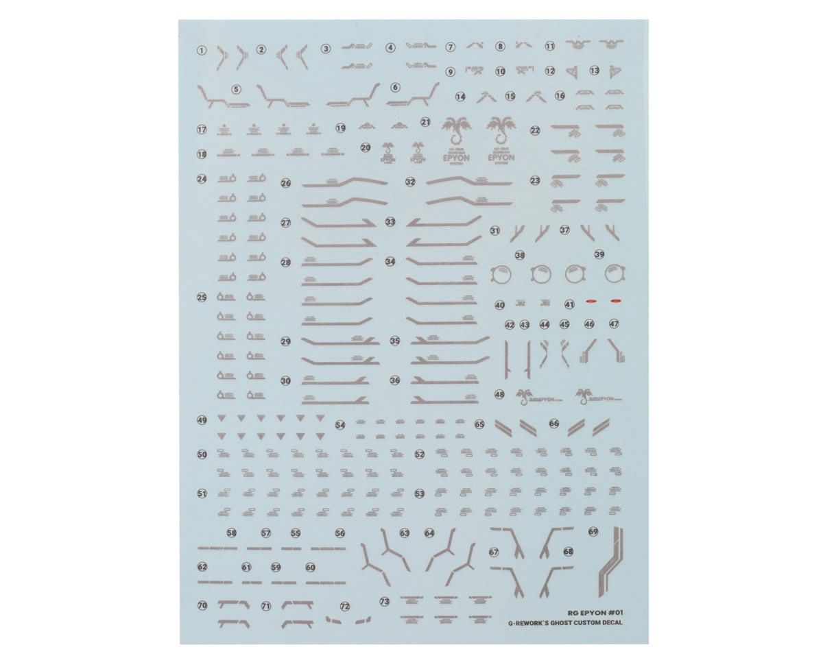 G-REWORK RG 0Z-13MS Epyon Gundam Decal Sheet