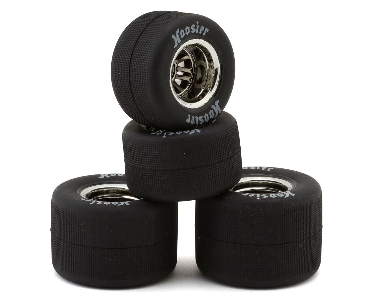 1RC Racing Pre-Mounted 1/18 Super Modified Hoosier Tires (Chrome) (4) (F/R)