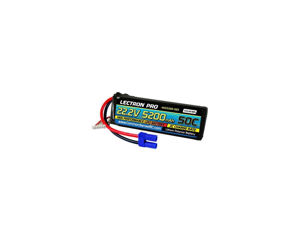 Common Sense RC Lectron Pro 22.2V 5200mAh 50C Lipo Battery w/ EC5 Plug: