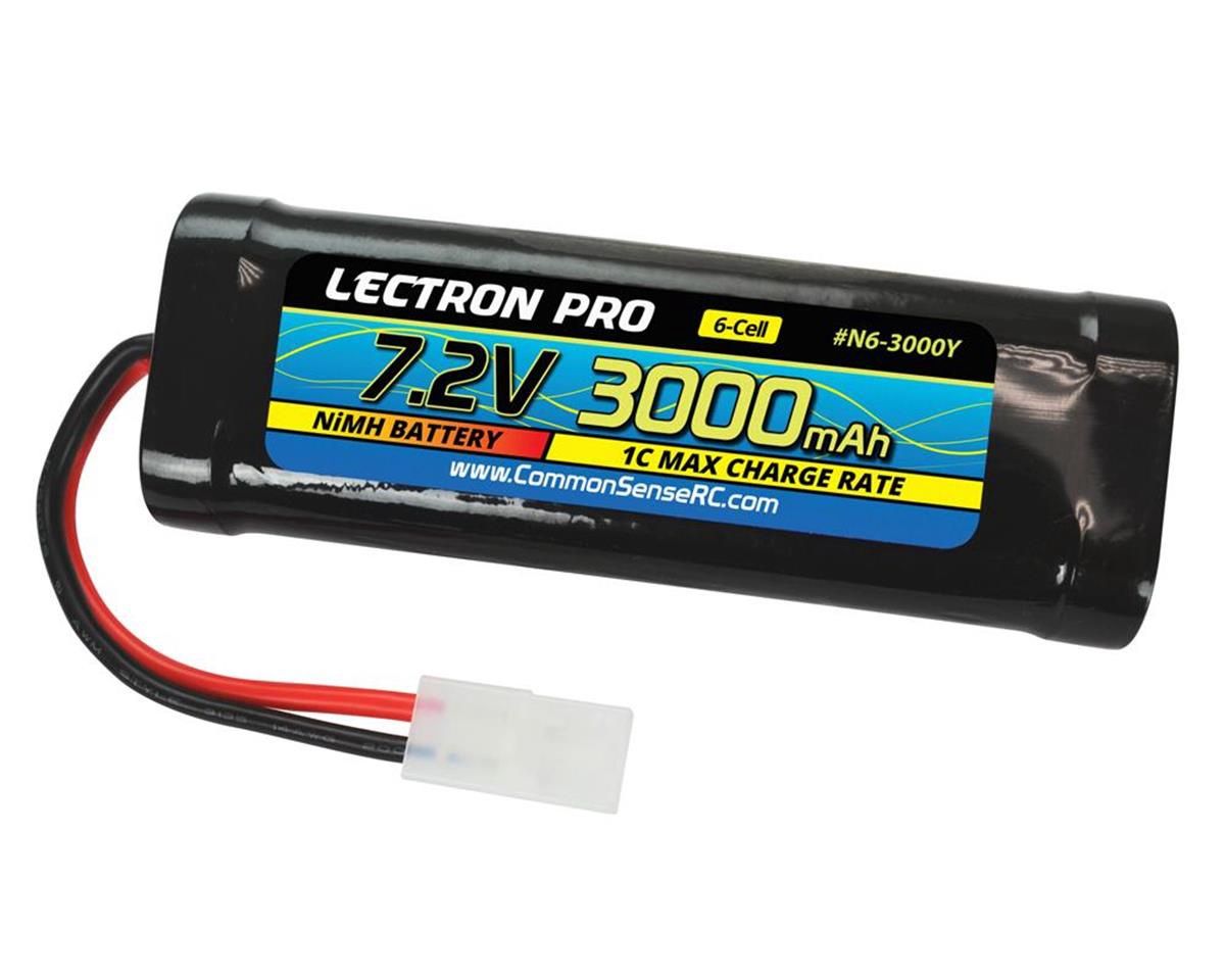 Common Sense RC Lectron Pro 6-Cell Hump Pack NiMH Battery (7.2V/3000mAh)