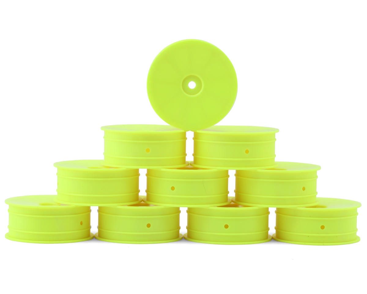 XRAY "Aerodisk" 2.2 Front Buggy Wheels (Yellow) (10) (XB2) (Hard)
