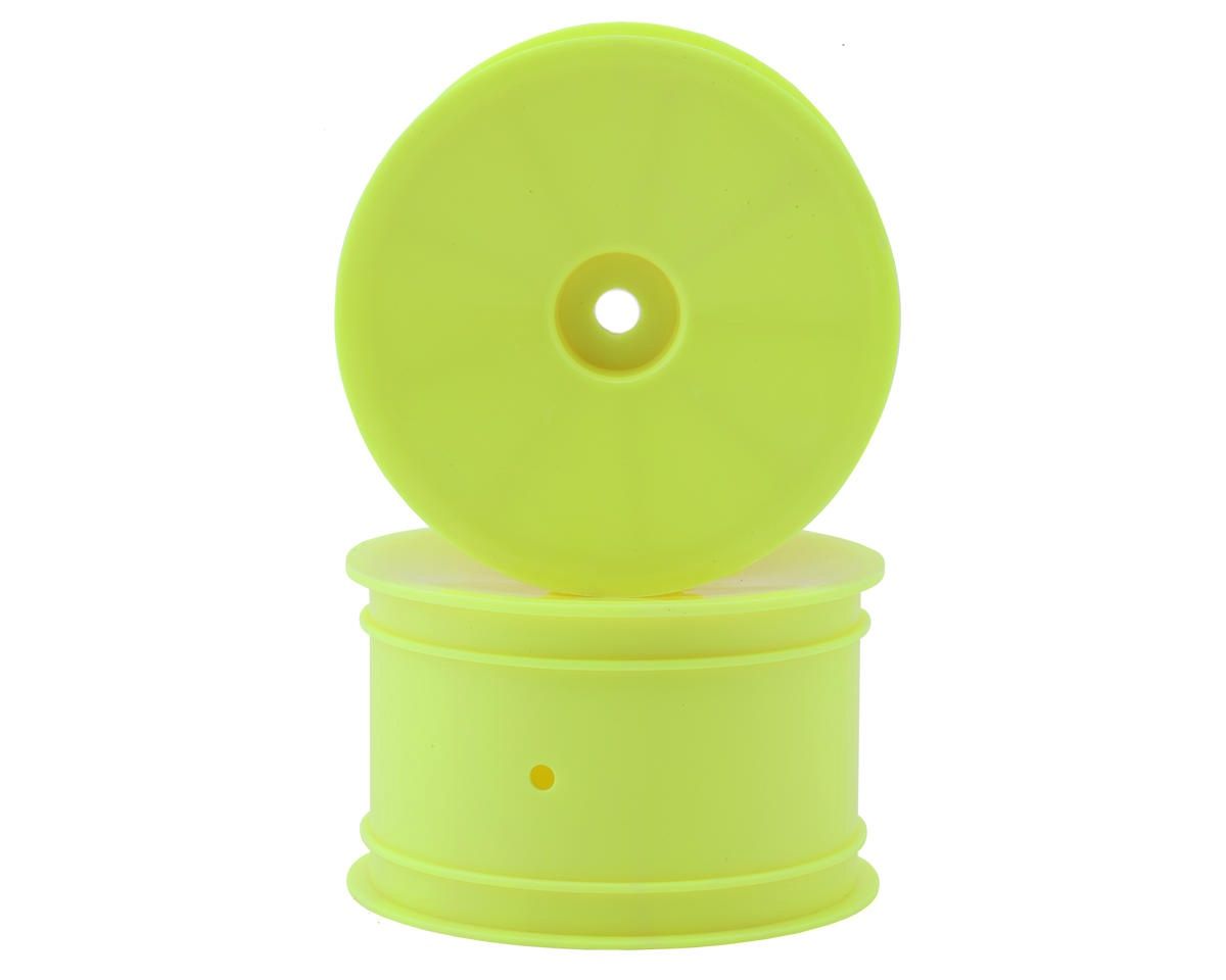 XRAY "Aerodisk" 2WD Rear Buggy Wheels (Yellow) (2) (XB2/XB4) (Hard)