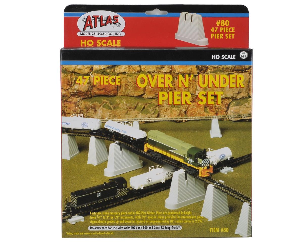Atlas Railroad HO-Scale Over &amp; Under Pier Set (47)