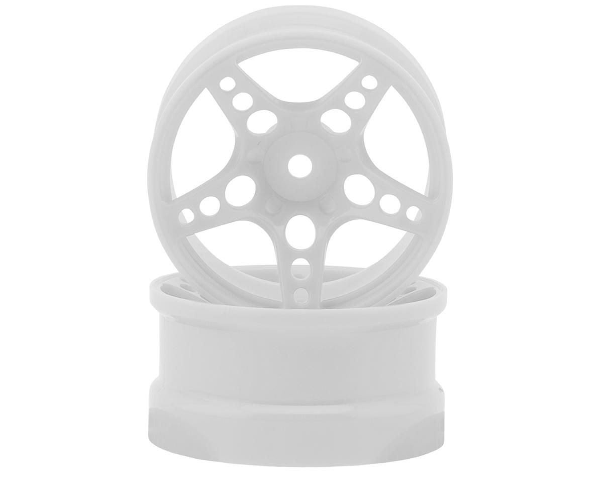 24K RC Technology 1/10 R-Fighter Drift Wheels (White) (2) (6mm Offset)