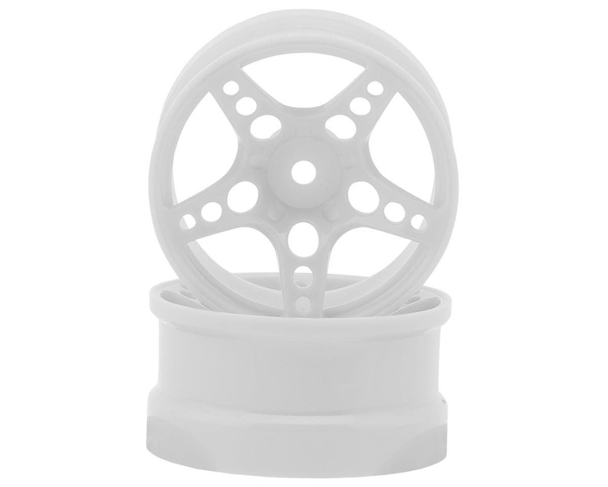 24K RC Technology 1/10 R-Fighter Drift Wheels (White) (2) (8mm Offset)