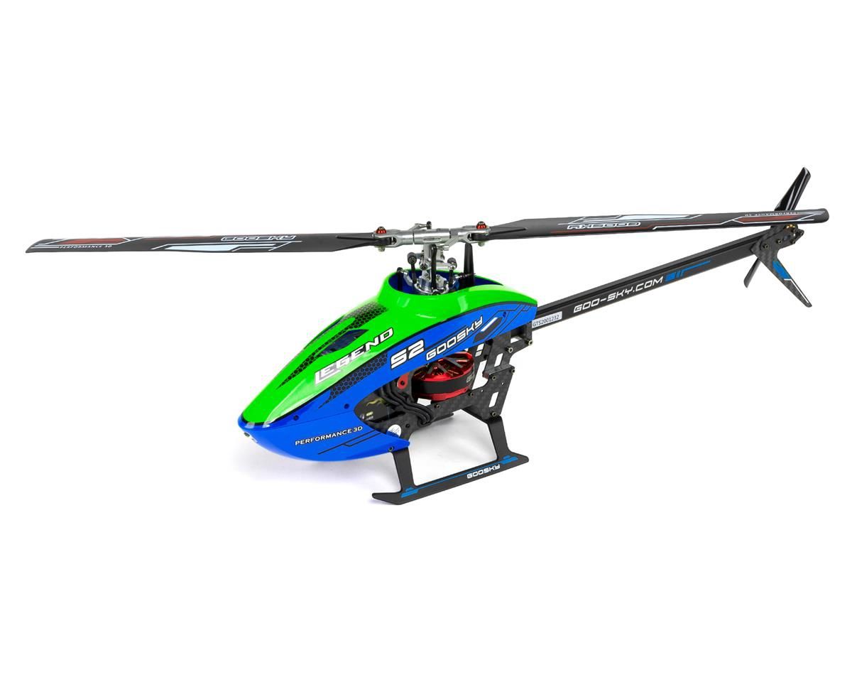 GooSky S2 BNF Micro Electric Helicopter (Blue/Green)