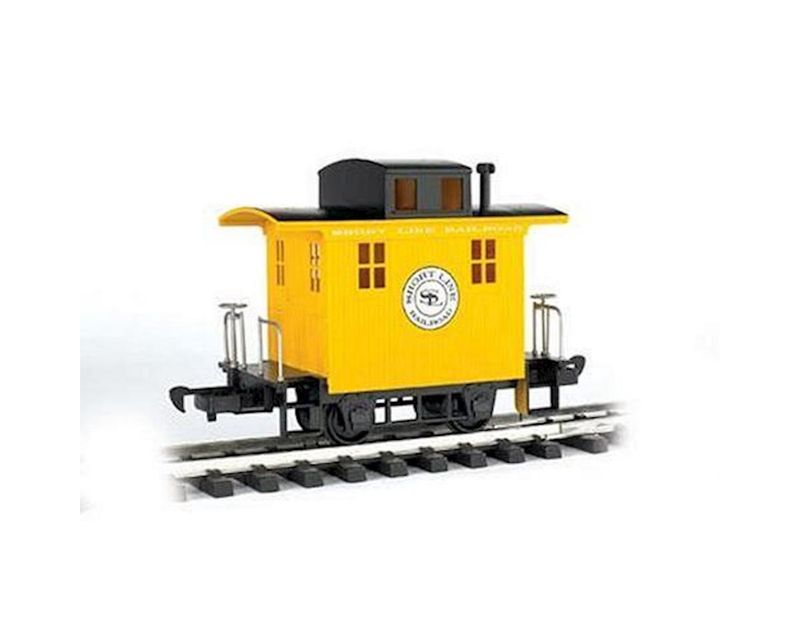 Bachmann G Li&#39;l Big Haulers Caboose, Short Line/Yellow