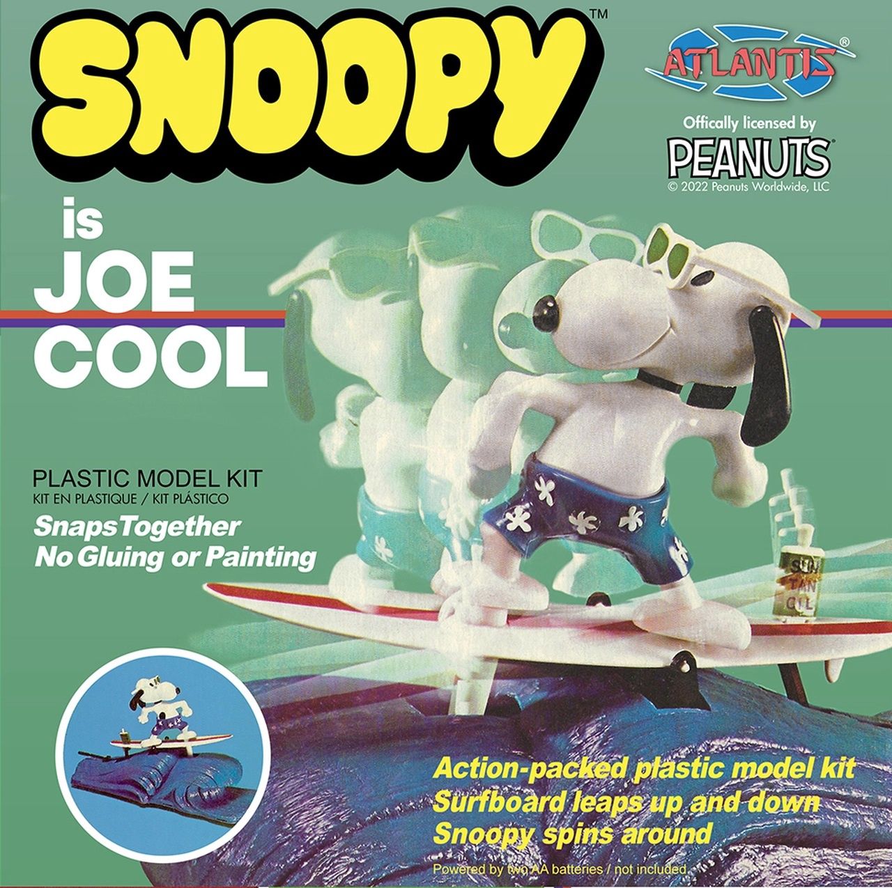 Atlantis Models Snoopy Joe Cool Surfing