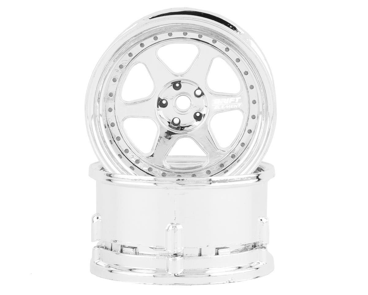 DS Racing Drift Element 6 Spoke Drift Wheels (Triple Chrome) (2)