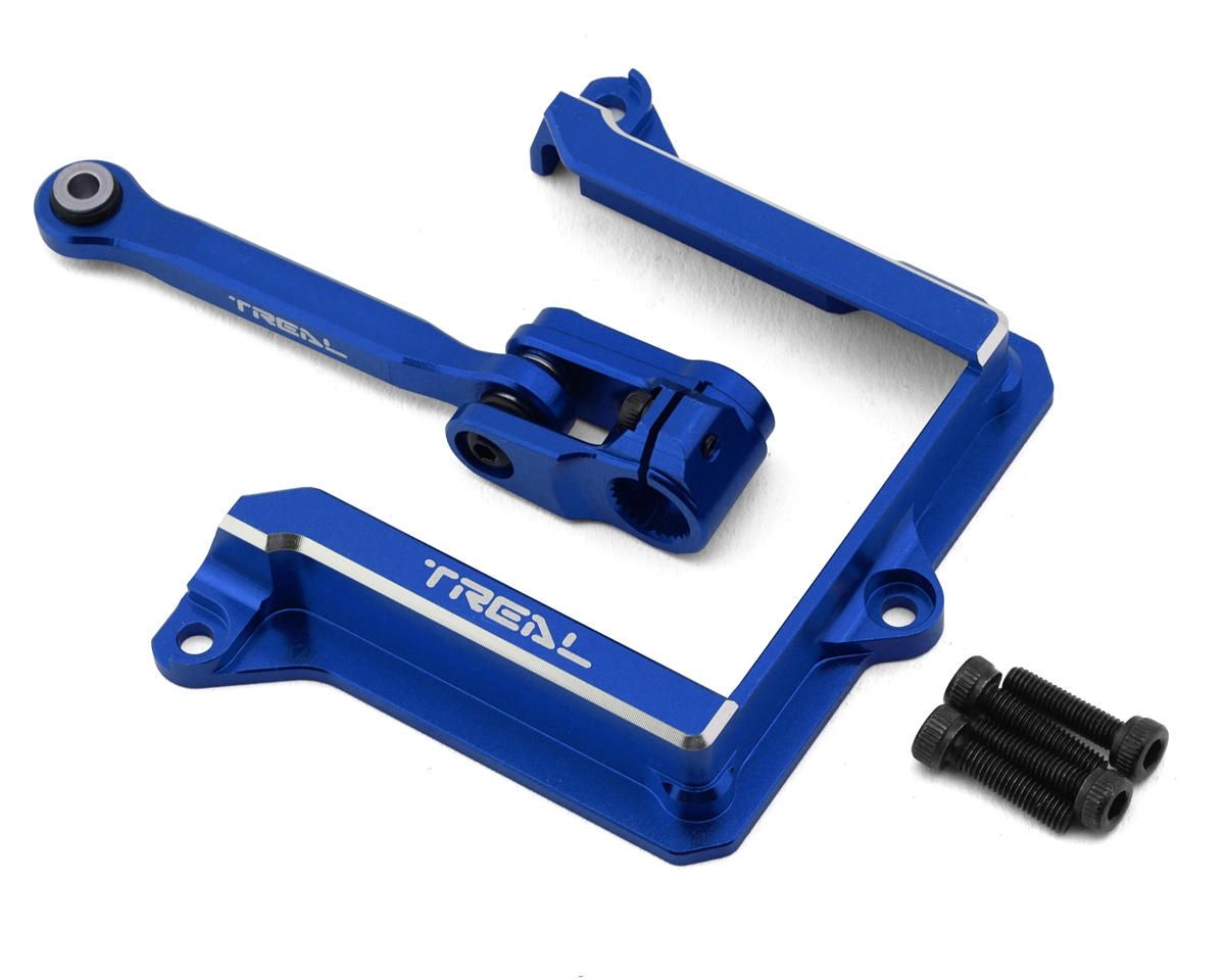 Treal Hobby 7075 Aluminum Steering Servo Horn Tie Rod Link &amp; Mount Set for TLHTMAXXSLASH-22