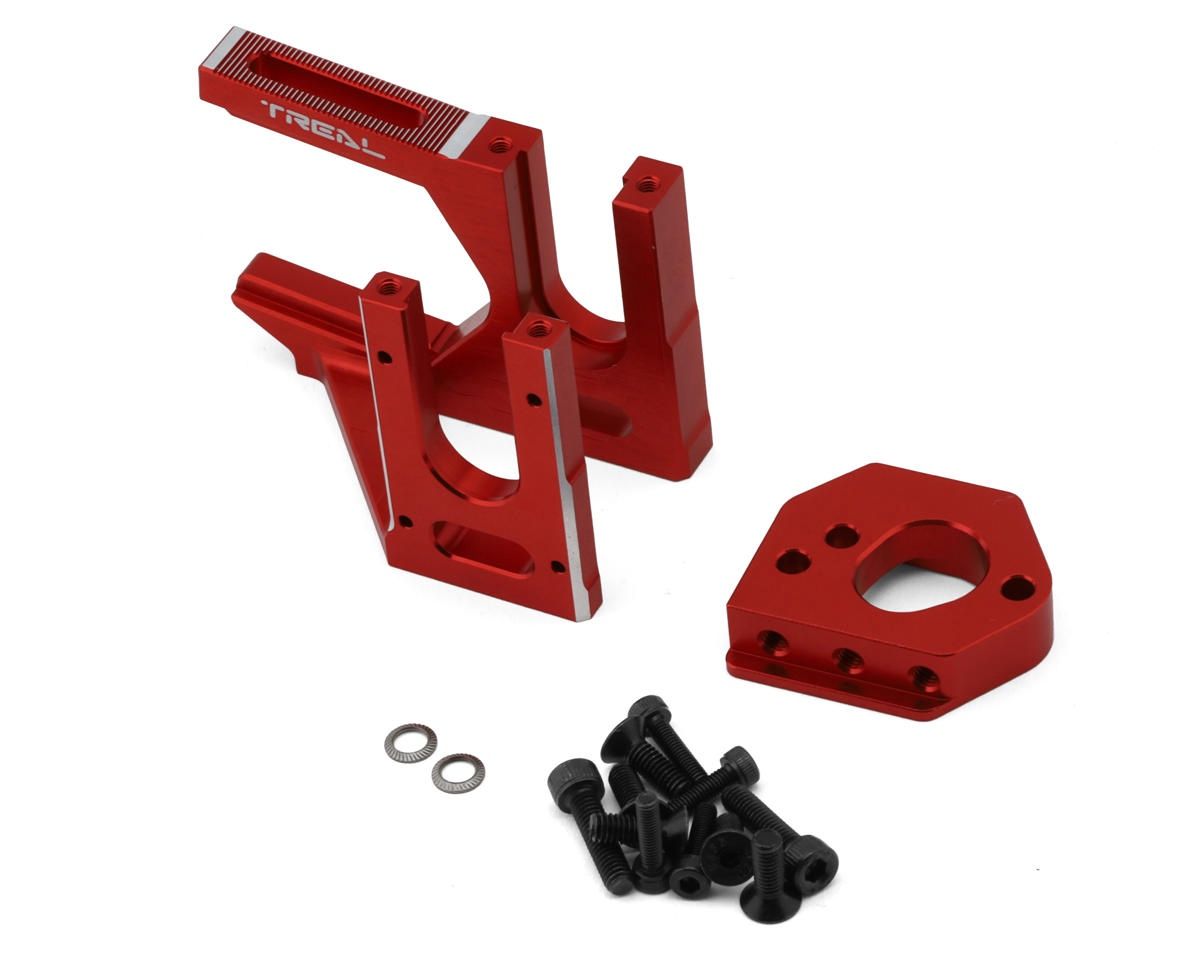 Treal Hobby Arrma 6S Aluminum Motor Plate &amp; Center Differential Mount Set TLHTKRATON-34