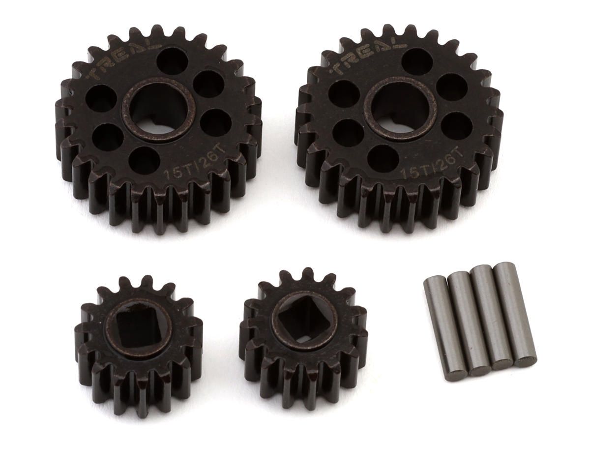 Treal Hobby Axial AXP8 Gilamon Steel Overdrive Portal Gear Set (15T/26T)