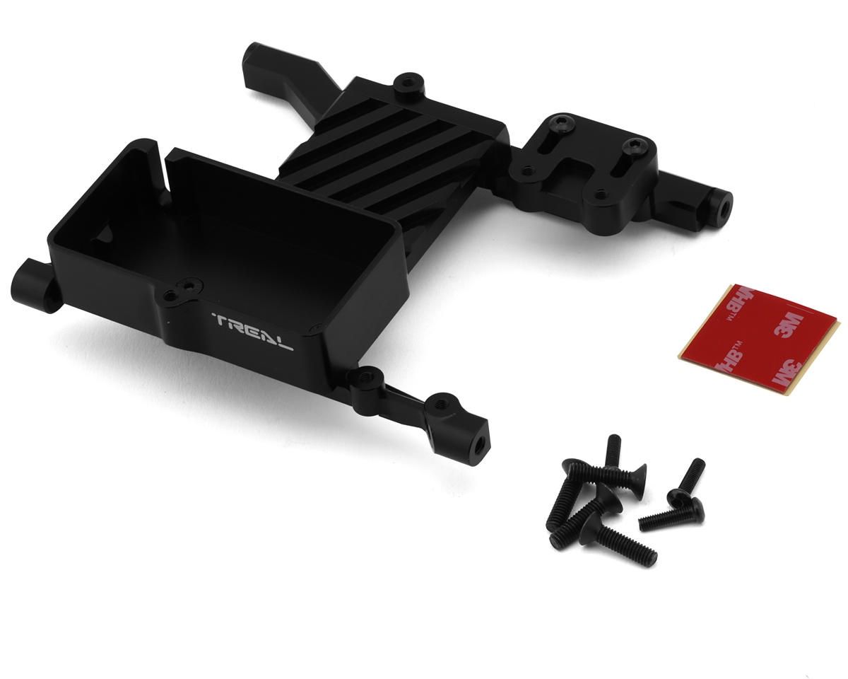Treal Hobby Axial SCX6 Aluminum ESC &amp; Servo Mount Bracket (Black)