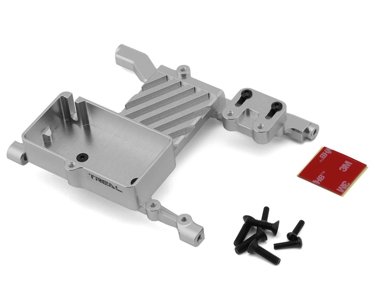 Treal Hobby Axial SCX6 Aluminum ESC &amp; Servo Mount Bracket (Silver)