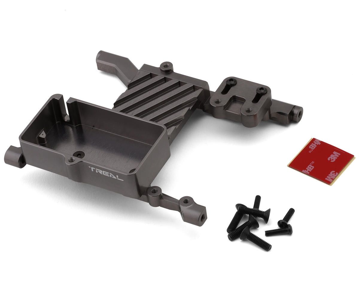 Treal Hobby Axial SCX6 Aluminum ESC &amp; Servo Mount Bracket (Titanium)
