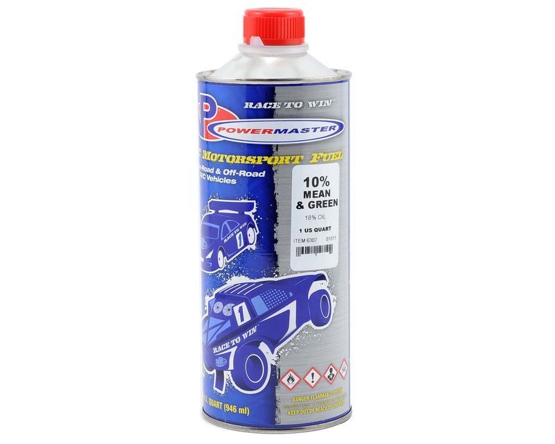 PowerMaster Mean &amp; Green 10% Airplane Fuel (18% Synthetic Blend) (One Quart)