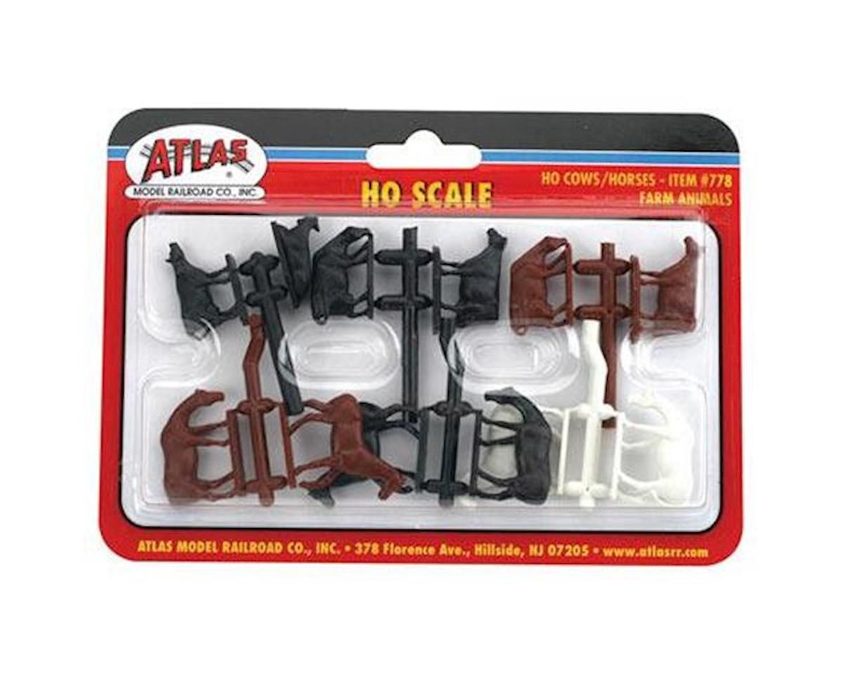 Atlas Railroad HO Cows &amp; Horses (12)