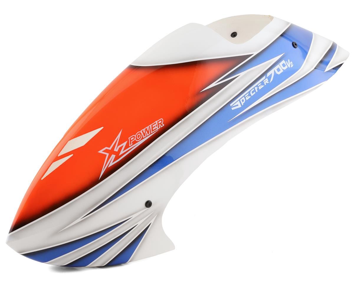 XLPower Specter 700 V2 Canopy (White/Blue/Orange) XLP70V2C03