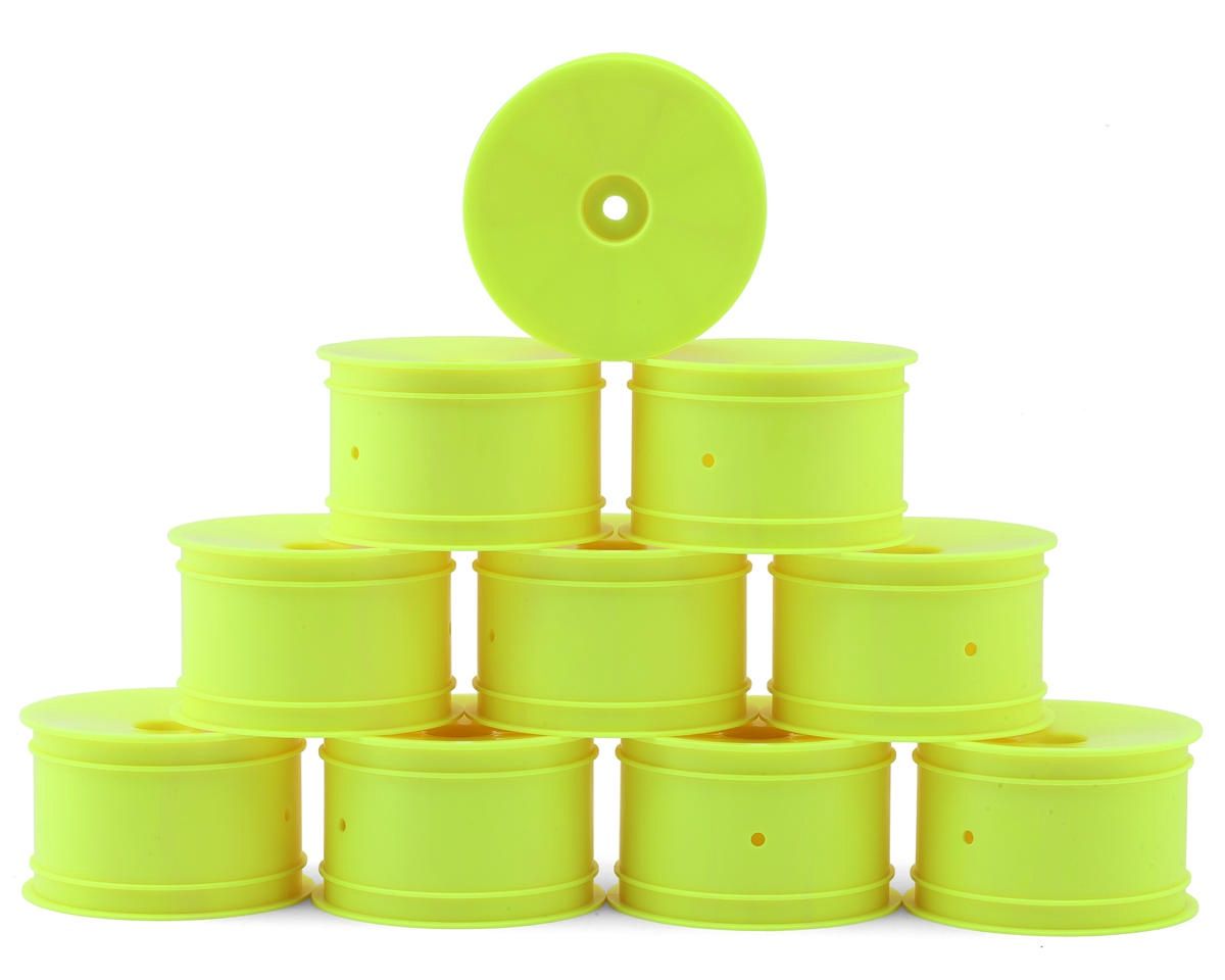XRAY "Aerodisk" 2.2 Rear Buggy Wheels (Yellow) (10) (XB2/XB4) (Hard)
