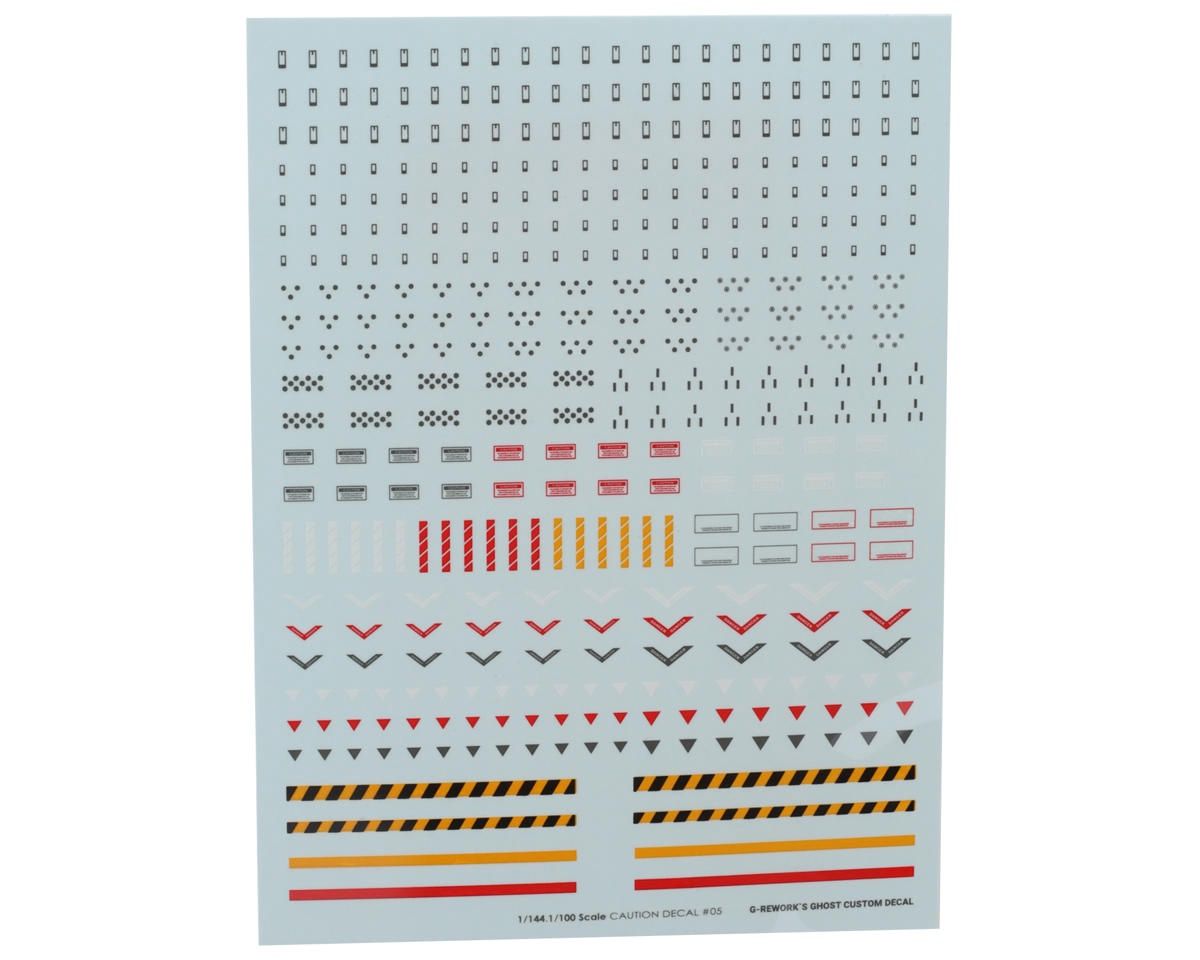 G-Rework Caution #05 Gundam Waterslide Decal Sheet