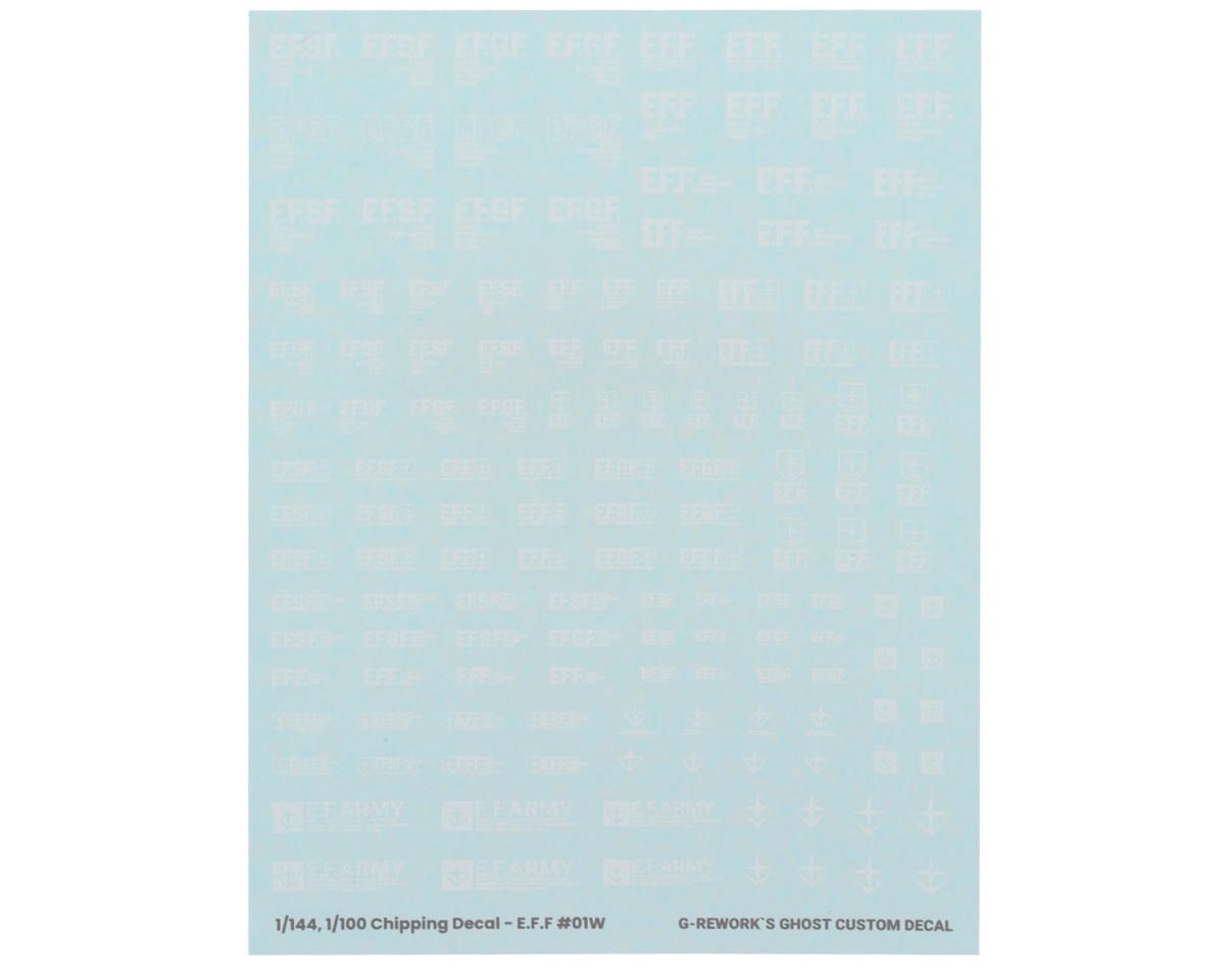 G-REWORK Chipping Decal Sheet EFF #01 (White)