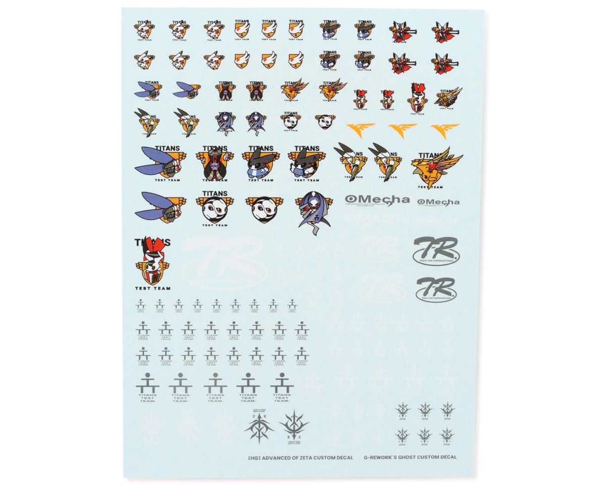 G-Rework HG "Advance of Zeta" Custom Gundam Waterslide Decal Sheet